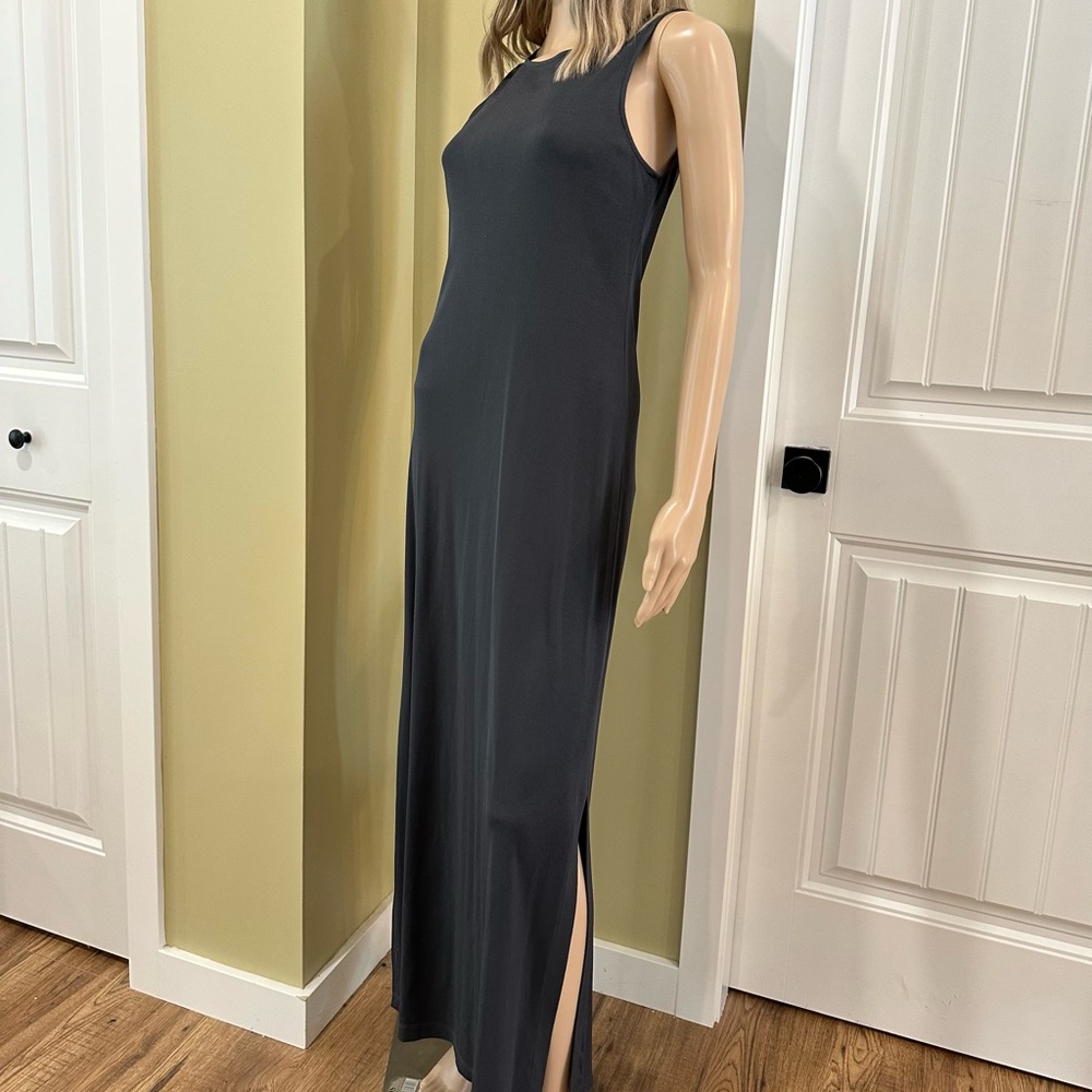 Margaret O’Leary Blue Maxi Dress And Cardigan Sweater Set Small